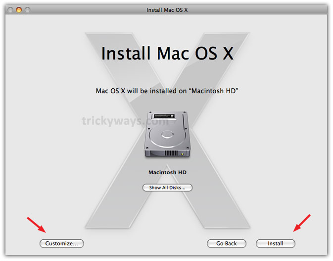 install mac os x from usb